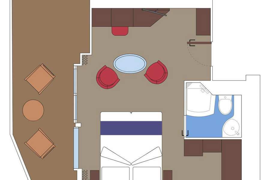 MSC Cruises MSC World Asia Junior Suite Aurea with Promenade & Ocean View Floor Plan.png